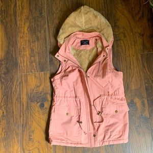 Love Tree Pink Sherpa Lined Vest
